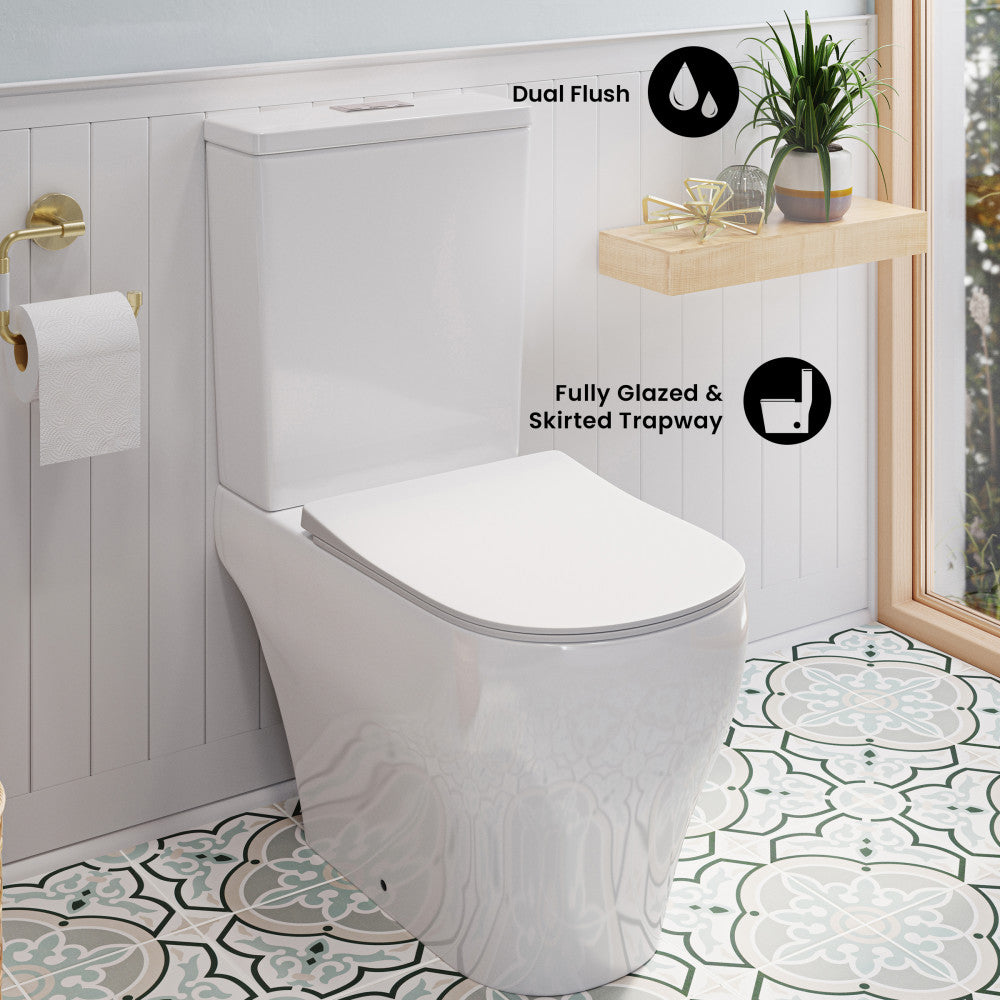 Lune Two-Piece Elongated Toilet Dual-Flush 1.1/1.6 gpf