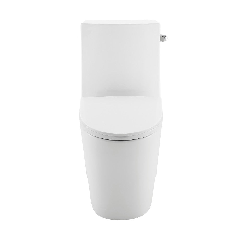 St. Tropez One-Piece 10" Rough-in 1.28 GPF Right-Hand Vortex Flush Elongated Toilet in Matte White
