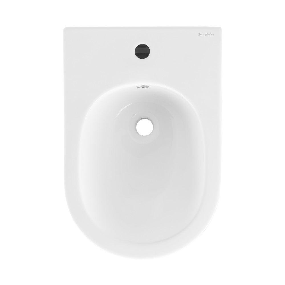 Cascade Floor Mount Classic Bidet in Glossy White
