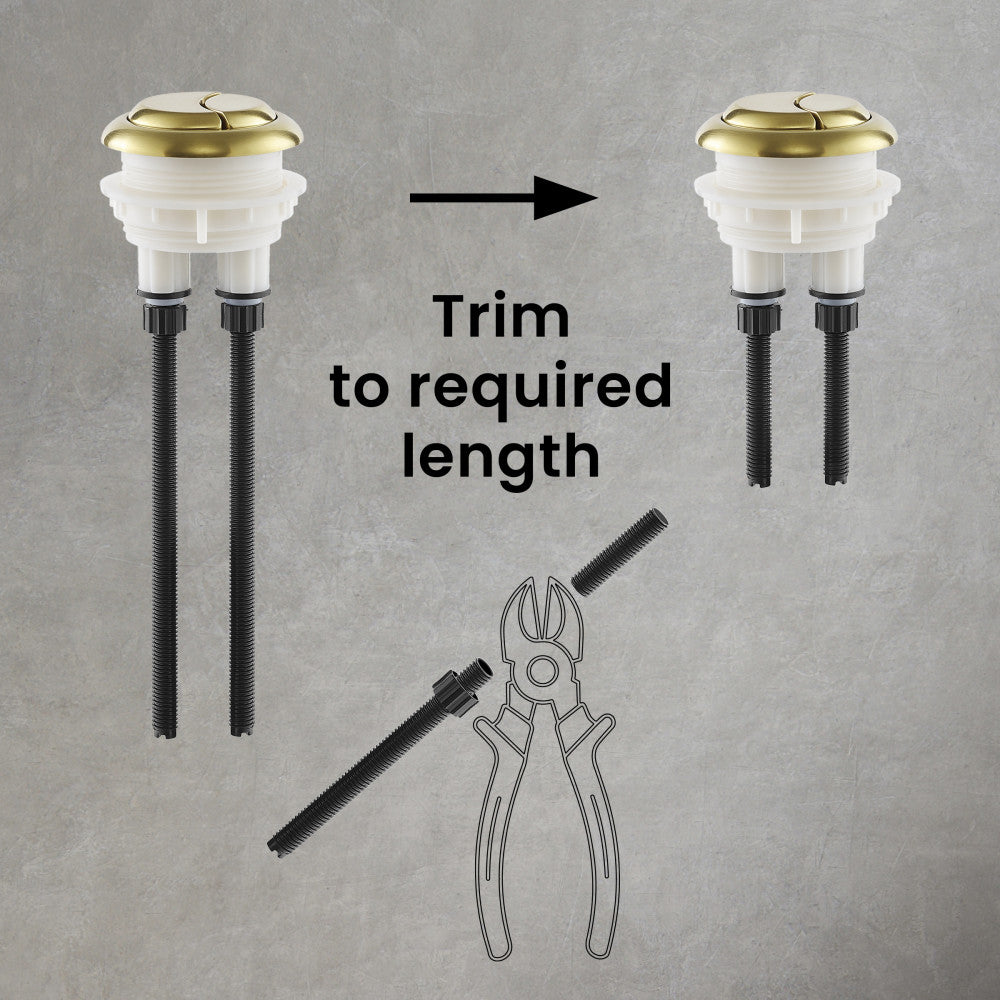 Toilet Hardware Brushed Gold (SM-2T120)
