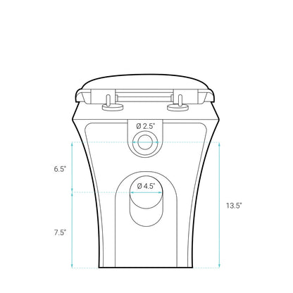 Cascade Back-to-Wall Elongated Toilet Bowl
