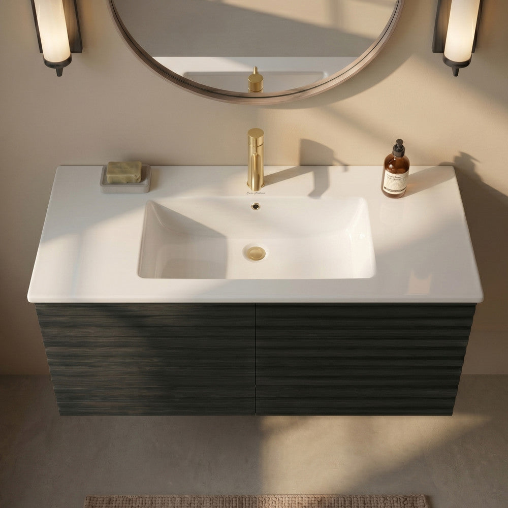 48" Vanity Sink Top in Glossy White