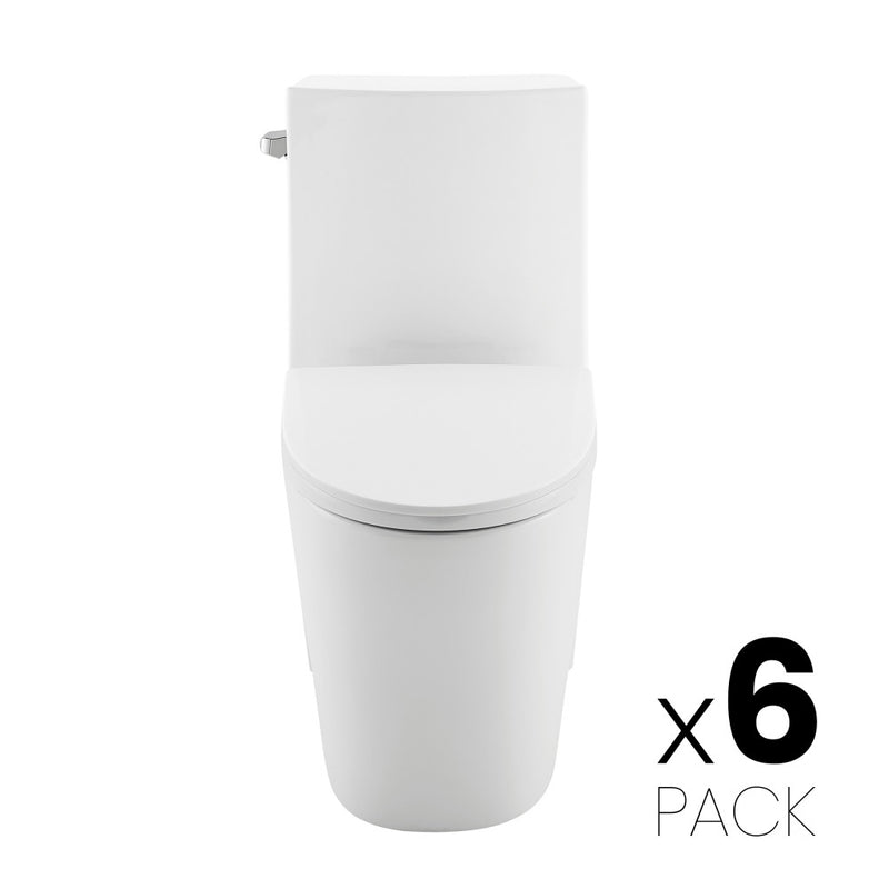 St. Tropez One-Piece Elongated Toilet Side Flush 1.28 gpf (6 - Pack)