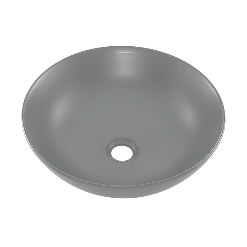 Classe 16 Color Ceramic Sink in Matte Gray