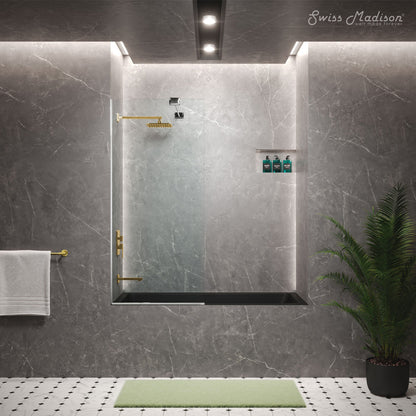 Concorde Single-Handle 1-Spray Tub and Shower Faucet in Brushed Gold (Valve Included)