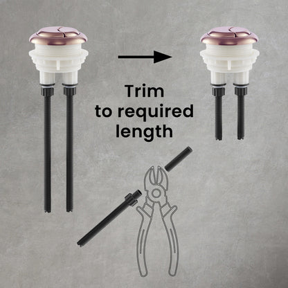 Toilet Hardware Rose Gold (SM-1T112HBG)