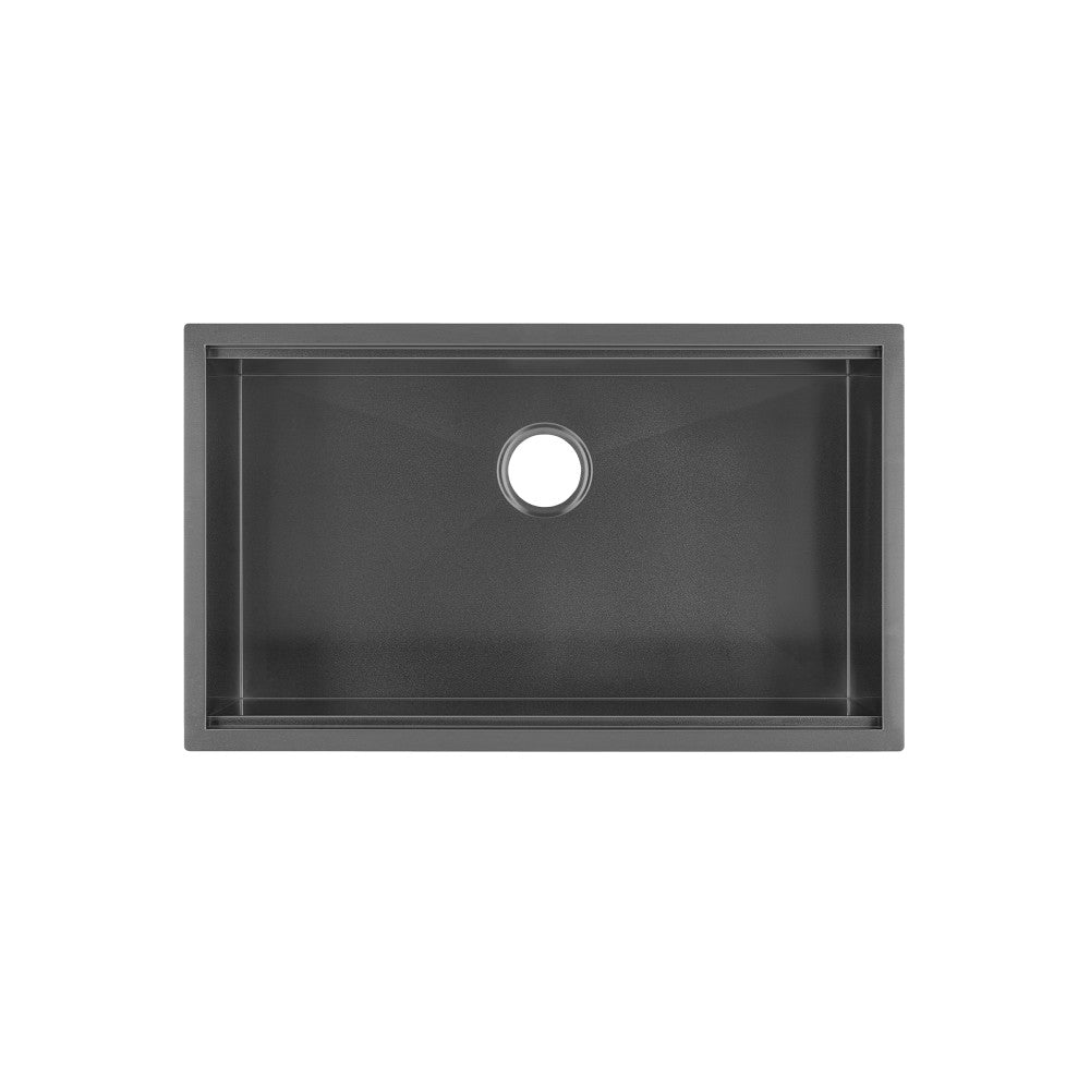 Tourner 32" 18 Gauge Stainless Steel Undermount Kitchen Sink in Polished Chrome