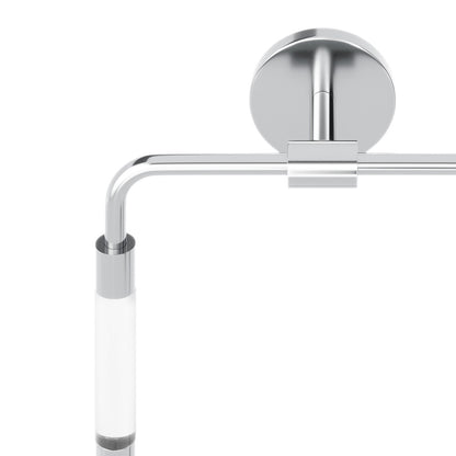 Verre Acrylic Square Towel Ring in Chrome