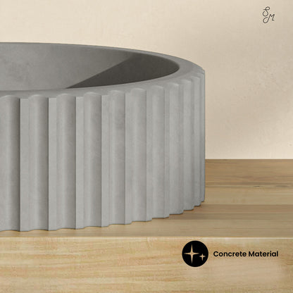 Lafayette 16" Round Concrete Vessel Sink in Gray