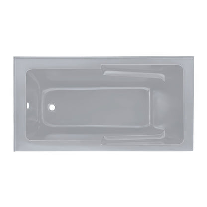 Voltaire 60 x 32 Left Drain Soaking Alcove Corner Apron Bathtub in Matte Gray