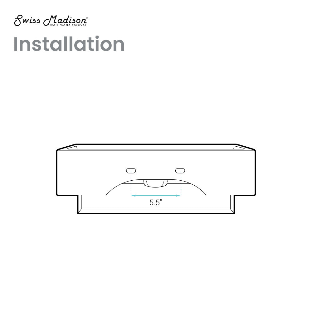 Claire 22" Wall-Mount Bathroom Sink with Silver Towel Bar