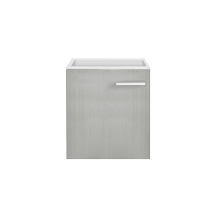 Colmer 18" Wall-Mounted Bathroom Vanity in Brushed Gray- Cabinet