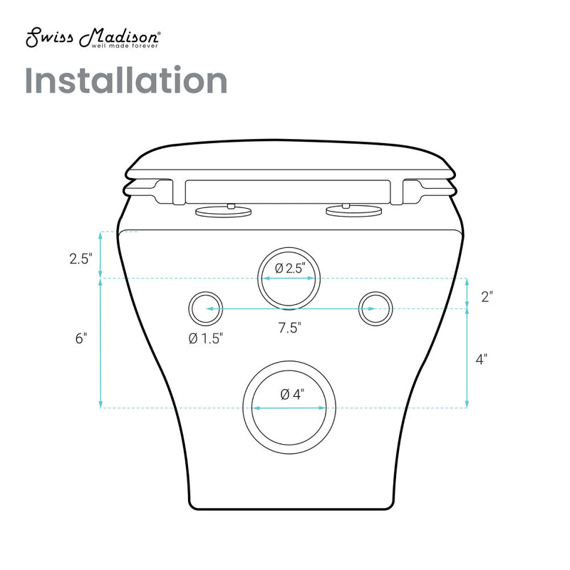 Ivy II Wall-Hung Elongated Toilet Bowl