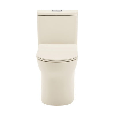 Burdon One Piece Elongated Toilet Dual Flush 1.1/1.6 gpf in Bisque