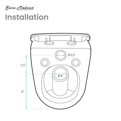 St. Tropez Wall-Hung Toilet Bowl Only