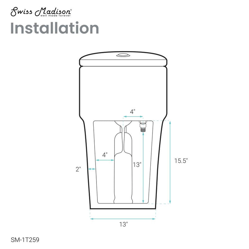 Arles One-Piece Elongated Toilet Vortex Dual-Flush 0.8/1.18 gpf