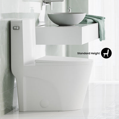 St. Tropez One-Piece Elongated Toilet Side Flush 1.28 gpf (6 - Pack)