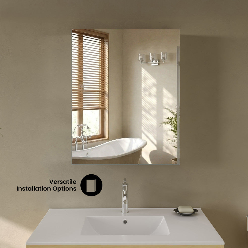 Cache 24 x 30 Rectangle Recessed/Wall Mount Medicine Cabinet with Mirrored Sides