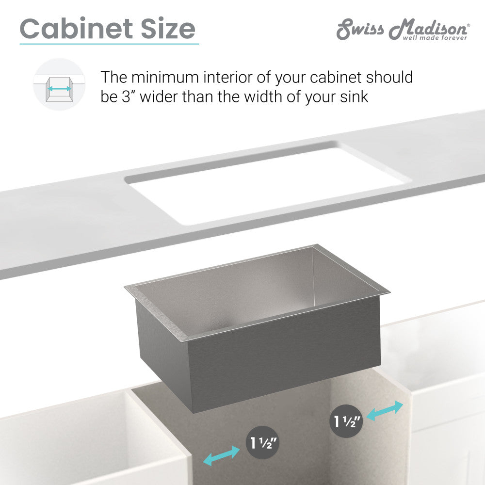 Toulouse 32 x 21 stainless steel undermount kitchen sink with dual basin and sharp rectangular edges.