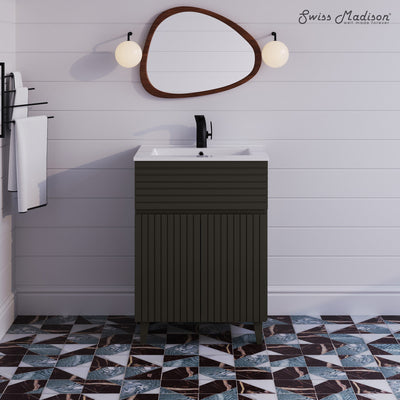 Bernay 24" Bathroom Vanity in Cedar Gray