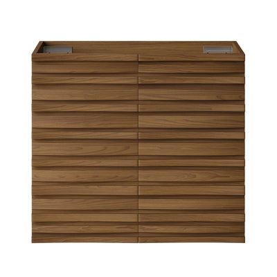 Cascade 24" Wall-Mounted Bathroom Vanity Cabinet without Top in Brown Oak