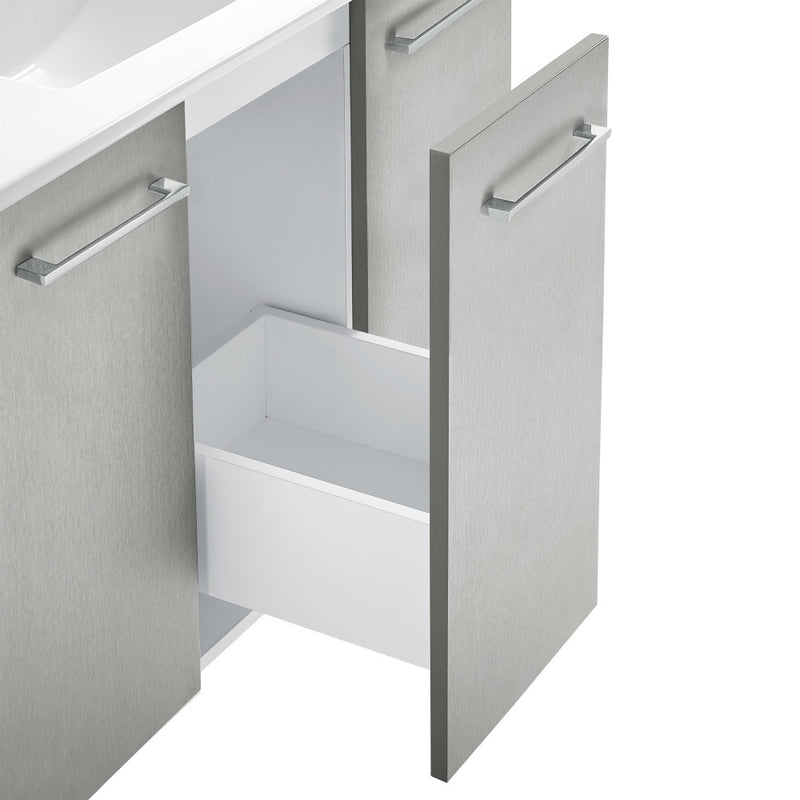 Annecy 36" Bathroom Vanity in Brushed Gray - Cabinet Only