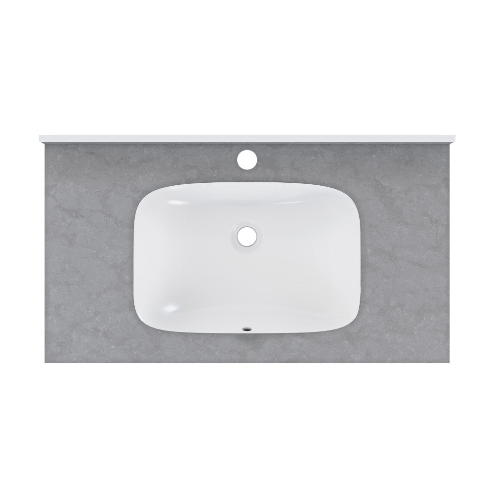 Avancer 36'' Wall Mount Sink In Charcoal Gray