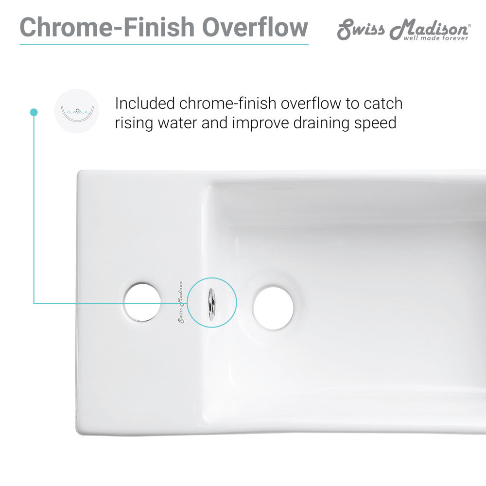19.5-inch freestanding bathroom vanity with open shelf and chrome metal frame, no top included.