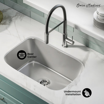 Toulouse 27 x 18 Stainless Steel, Single Basin, Undermount Kitchen Sink