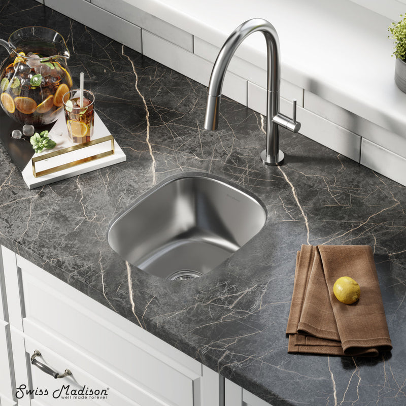 Toulouse 13 x 15 Stainless Steel Single Basin Undermount Kitchen Sink