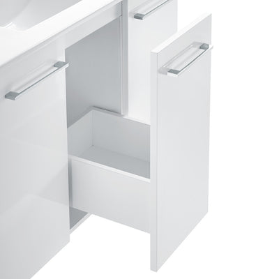 Annecy 36" Freestanding Bathroom Vanity in White with Sink Top