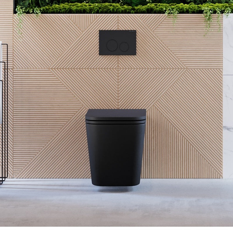 Concorde Wall Hung Toilet Bowl, Matte Black