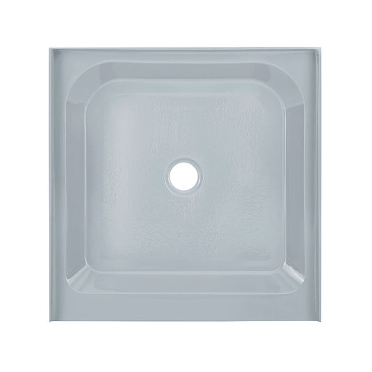 Voltaire 36" x 36" Single-Threshold, Center Drain, Shower Base in Gray