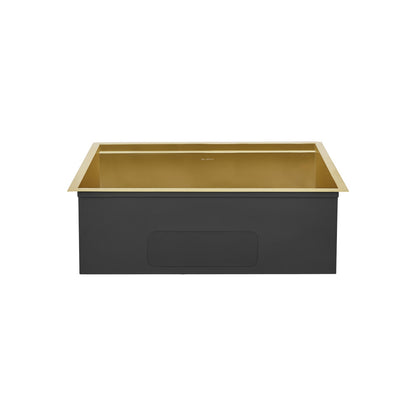 Tourner 30 x 19 Stainless Steel, Single Basin, Undermount Kitchen Workstation Sink in Gold
