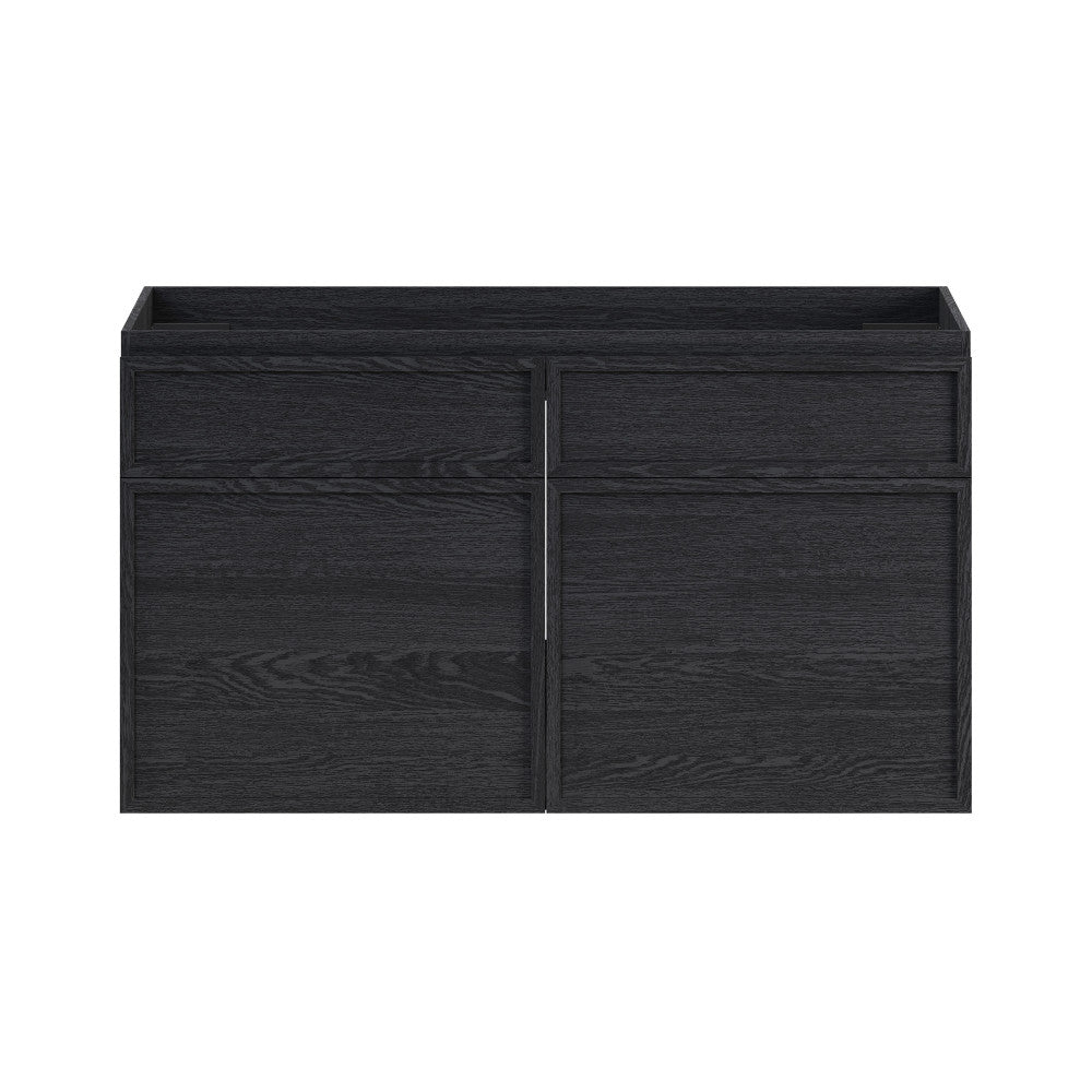 St. Tropez 36" Wall-Mounted Bathroom Vanity Cabinet without Top in Black Oak