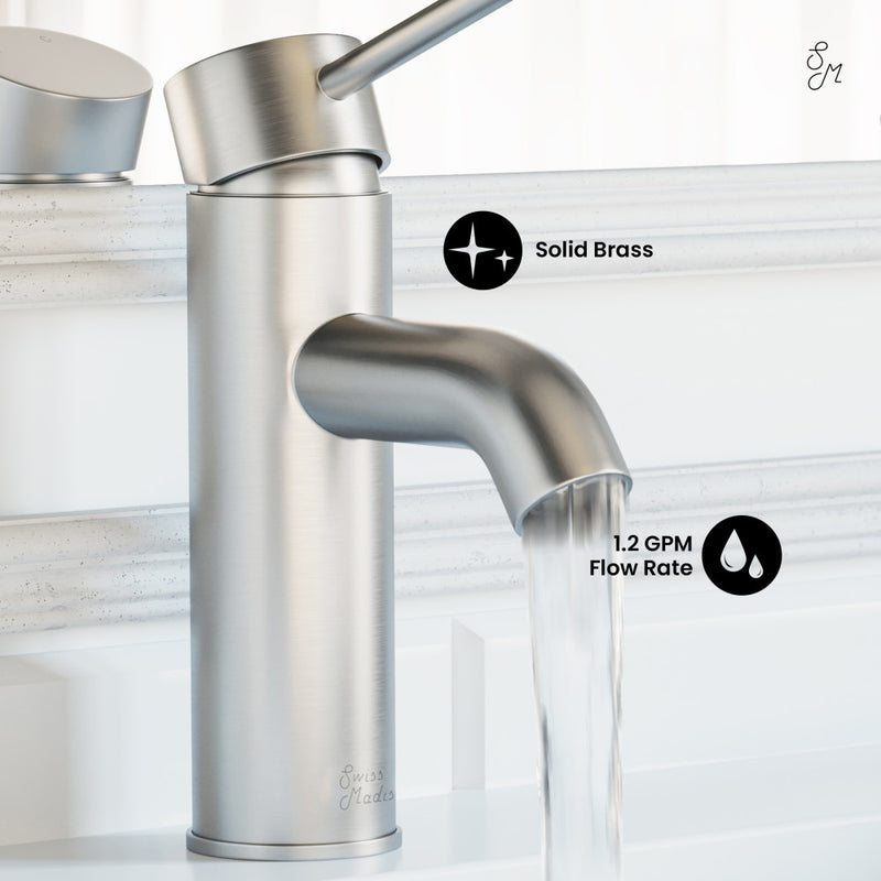 Ivy Single Hole, Single-Handle, Bathroom Faucet in Brushed Nickel