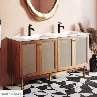Classe 60" Bathroom Vanity in Oak-Cabinet Only