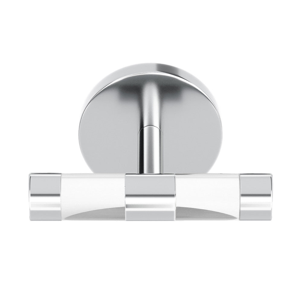 Verre Acrylic Bathroom Robe Hook in Chrome