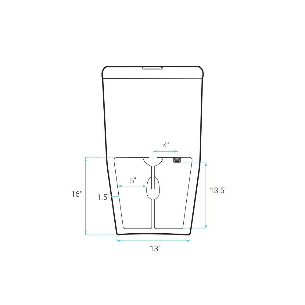Dreux One Piece Elongated Dual Flush Toilet with 0.95/1.26 GPF in Matte Black