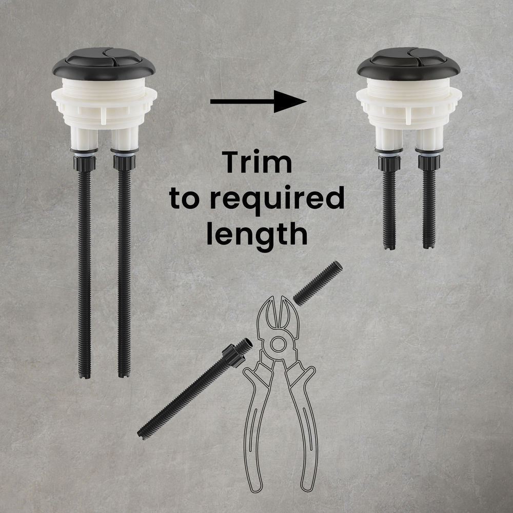 Toilet Hardware, Black (SM-2T120HB)
