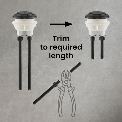 Toilet Hardware, Black (SM-2T120HB)