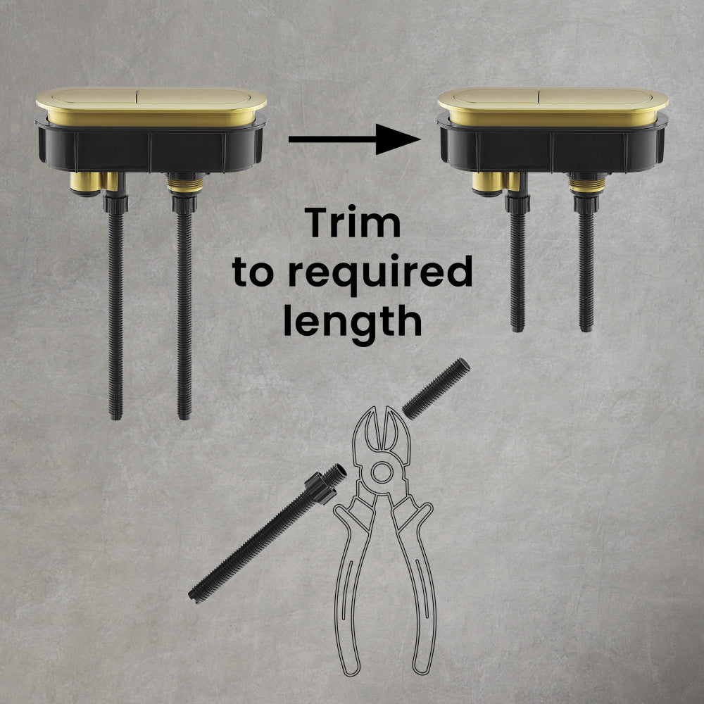 Toilet Hardware Brushed Gold (SM-1T254)