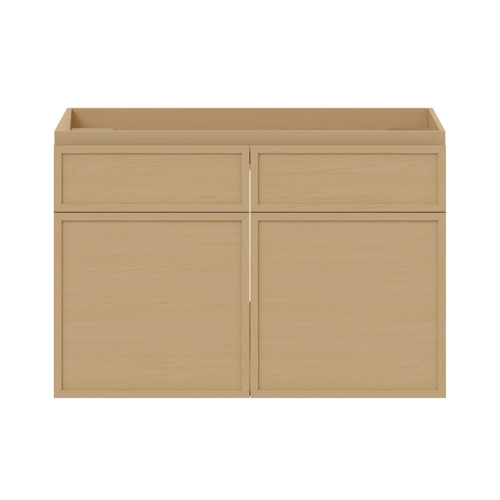 St. Tropez 30" Wall-Mounted Bathroom Vanity Cabinet without Top in Natural Oak