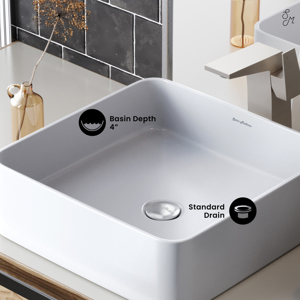 Concorde Ceramic Square Vessel Sink