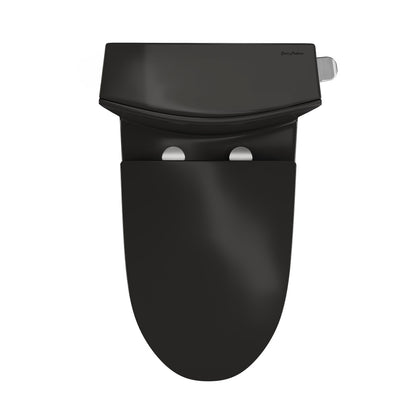 St. Tropez One-Piece 12" Rough-in 1.28 GPF Right-Hand Flush Elongated Toilet in Glossy Black