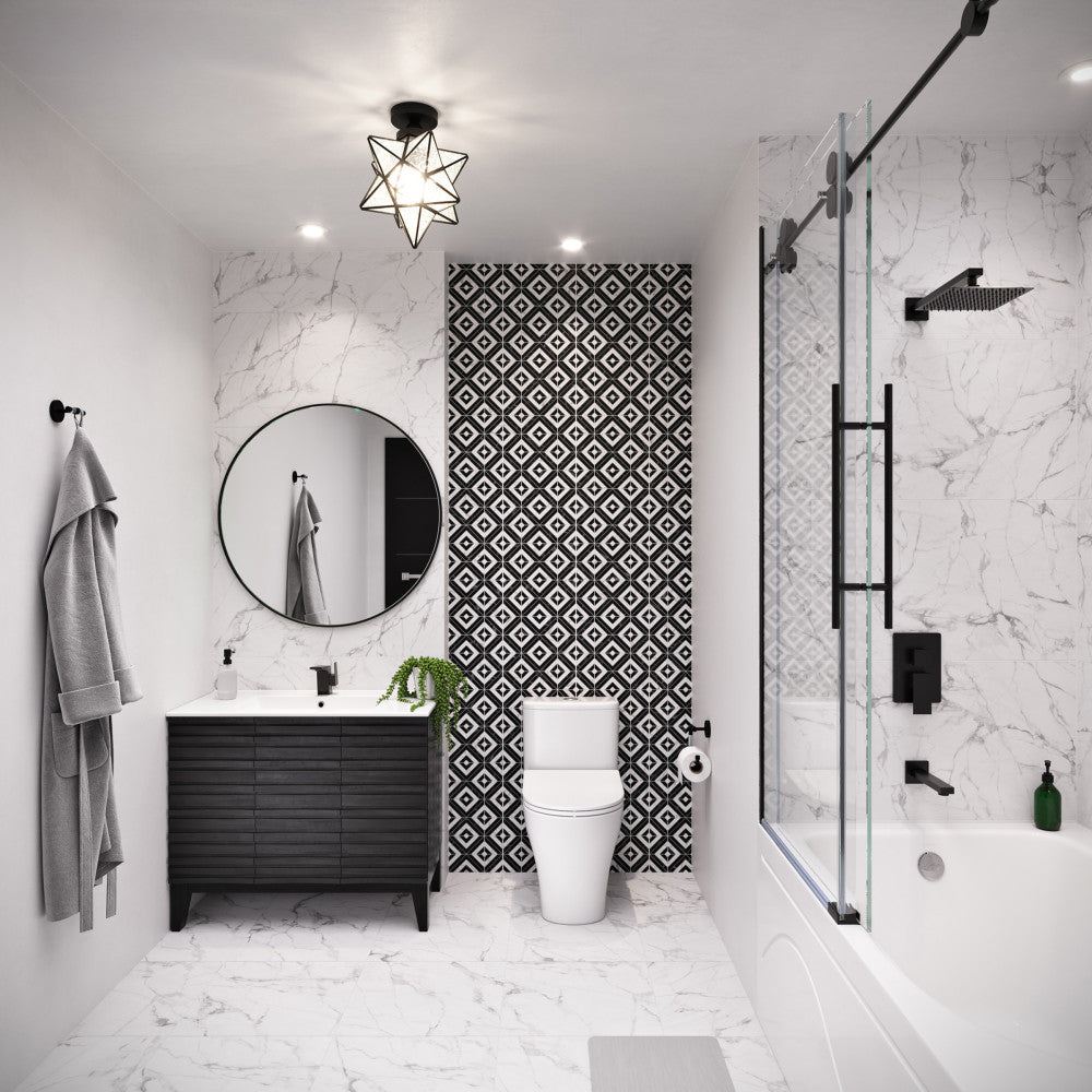 Ivy 48'' x 32" Bathtub with Apron Left Hand Drain in White