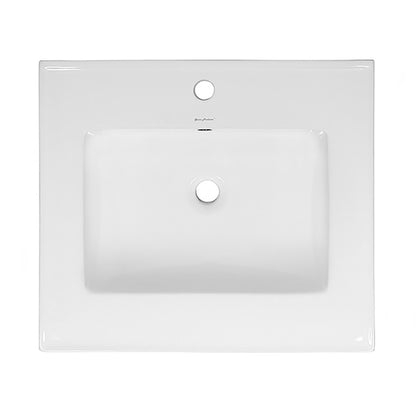 18" Ceramic Square Vanity Sink Top