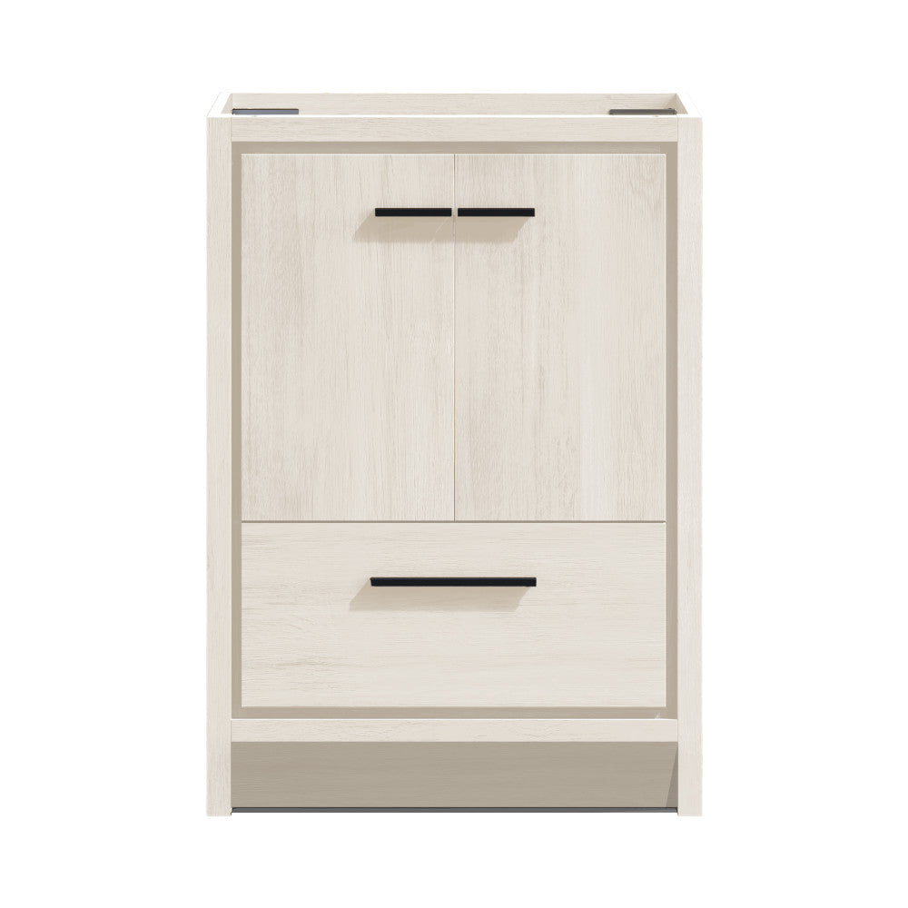 Virage 30" Freestanding Bathroom Vanity in White Oak without Sink Top