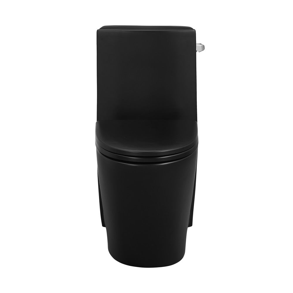 St. Tropez One-Piece 12" Rough-in 1.28 GPF Right-Hand Vortex Flush Elongated Toilet in Matte Black