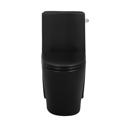 St. Tropez One-Piece 12" Rough-in 1.28 GPF Right-Hand Vortex Flush Elongated Toilet in Matte Black